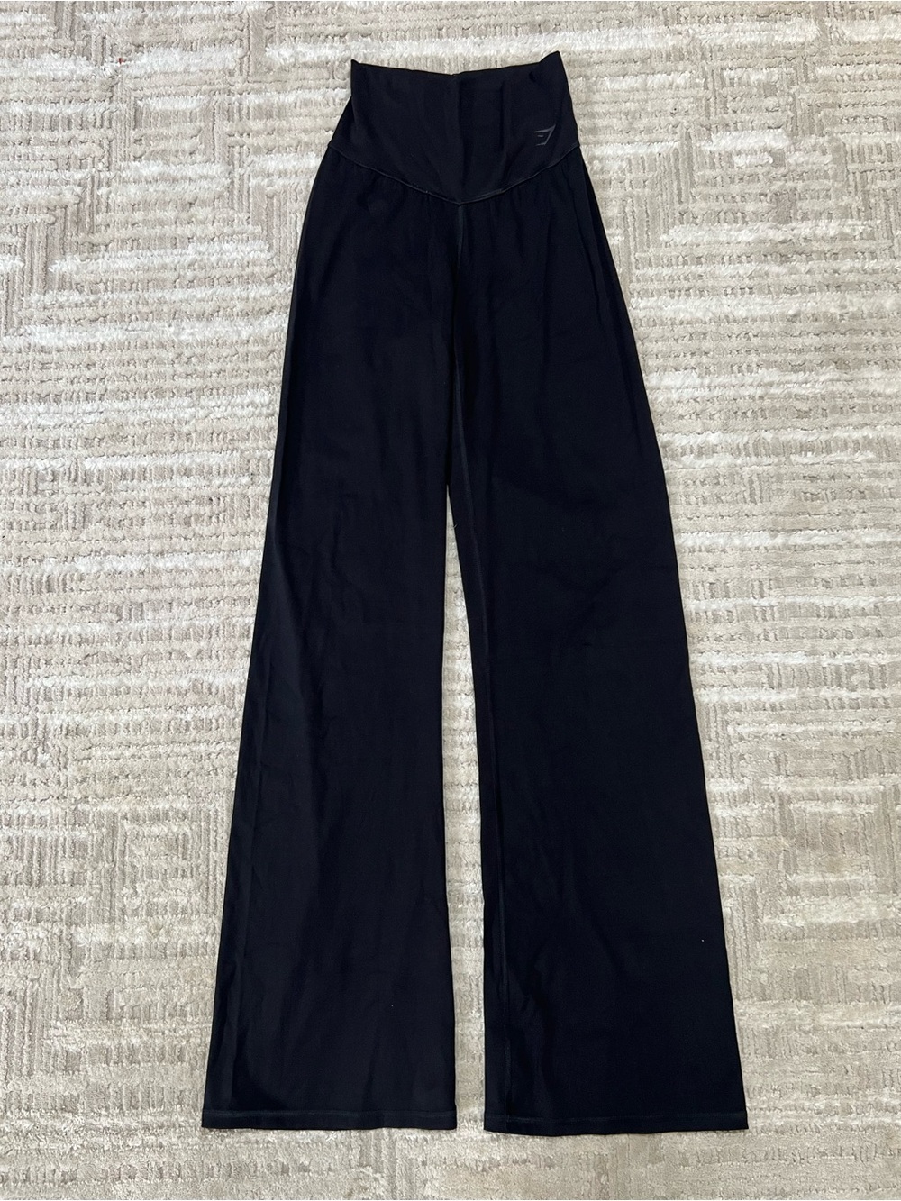 Gymshark Elevate Wide Leg Leggings Black Excellent Condition Size Small